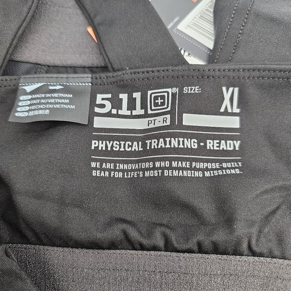5.11 Black PT-R Max Effort Crop Long Line Sports Bra Athletic Top Size Xl New - Picture 6 of 7